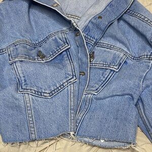 Top Shop Denim Cropped Jacket